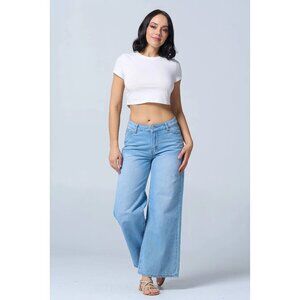 Low Rise Wide Leg Jeans